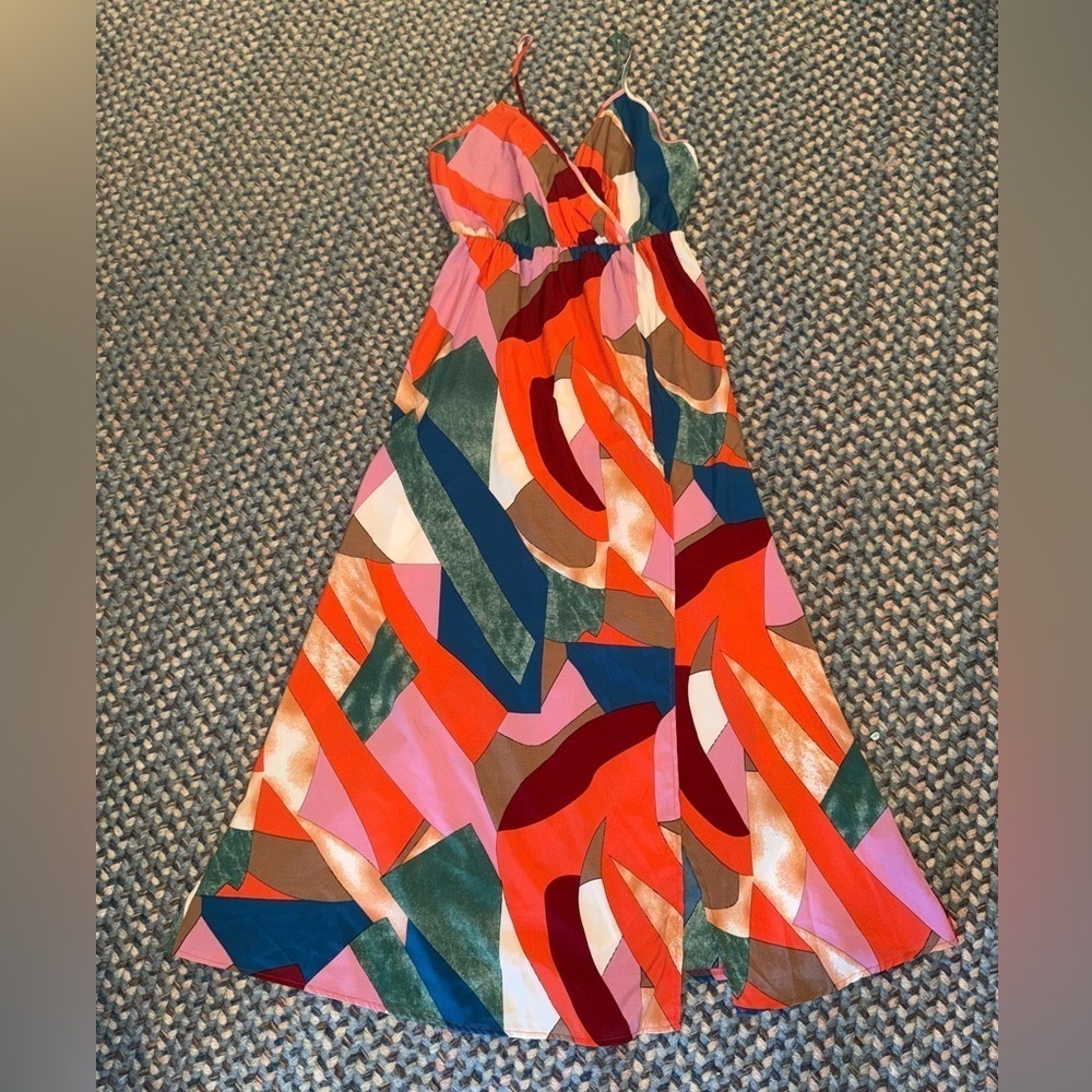SHEIN Multicolor Maxi Dress Sz S EUC - Picture 2 of 7